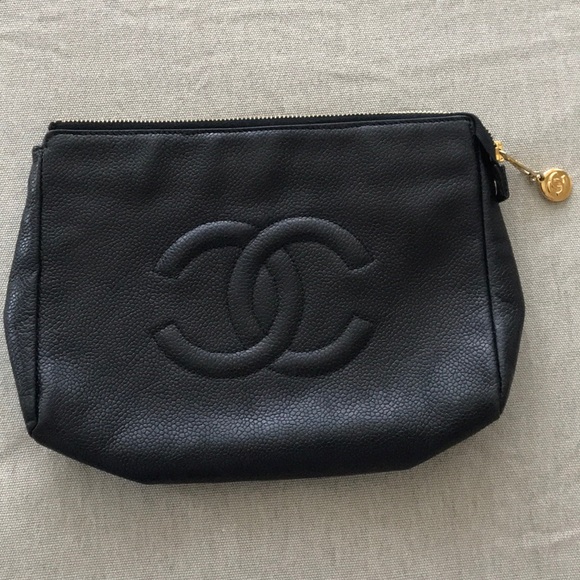 CHANEL Handbags - Chanel Black Caviar Clutch